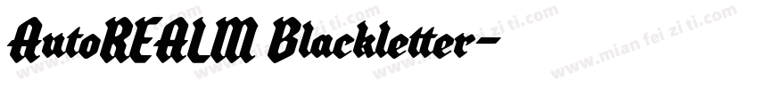 AutoREALM Blackletter字体转换